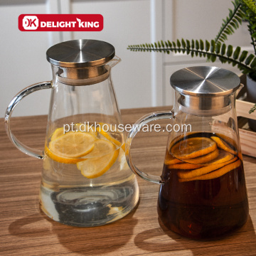 Jarra de vidro para chá e café padrão